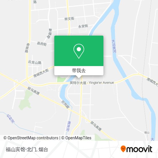 福山宾馆-北门地图