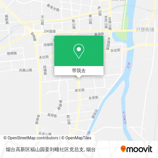 烟台高新区福山园姜刘疃社区党总支地图