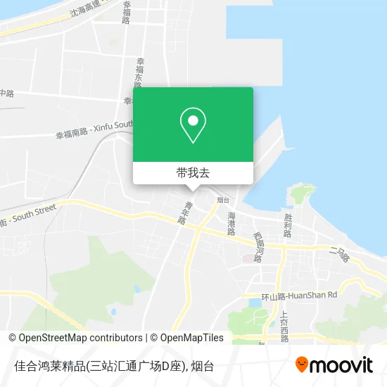 佳合鸿莱精品(三站汇通广场D座)地图
