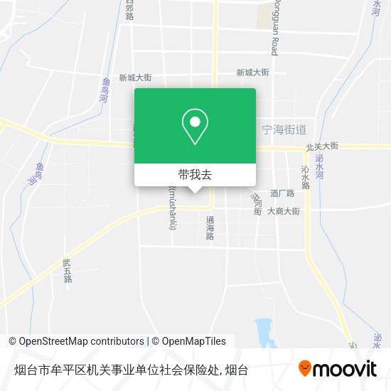 烟台市牟平区机关事业单位社会保险处地图