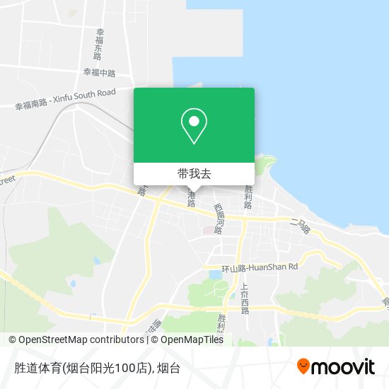 胜道体育(烟台阳光100店)地图