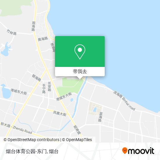 烟台体育公园-东门地图