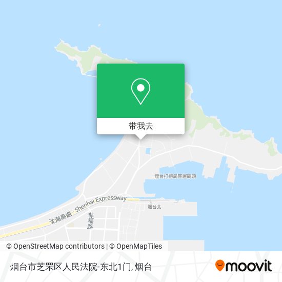 烟台市芝罘区人民法院-东北1门地图