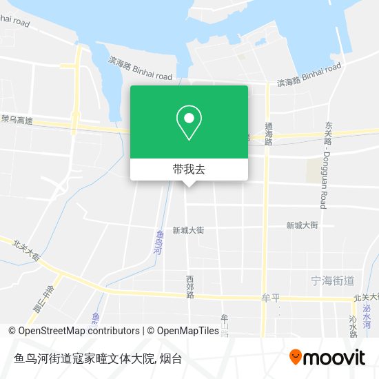 鱼鸟河街道寇家疃文体大院地图