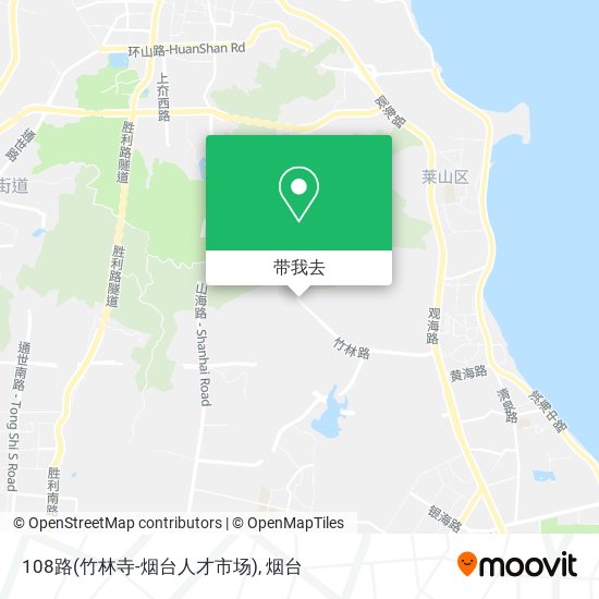 108路(竹林寺-烟台人才市场)地图