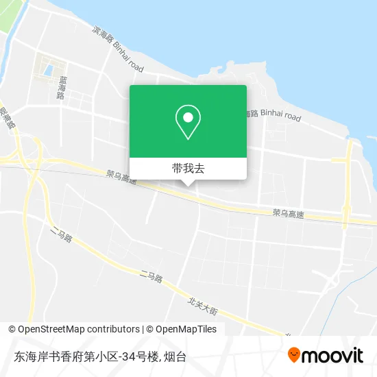东海岸书香府第小区-34号楼地图