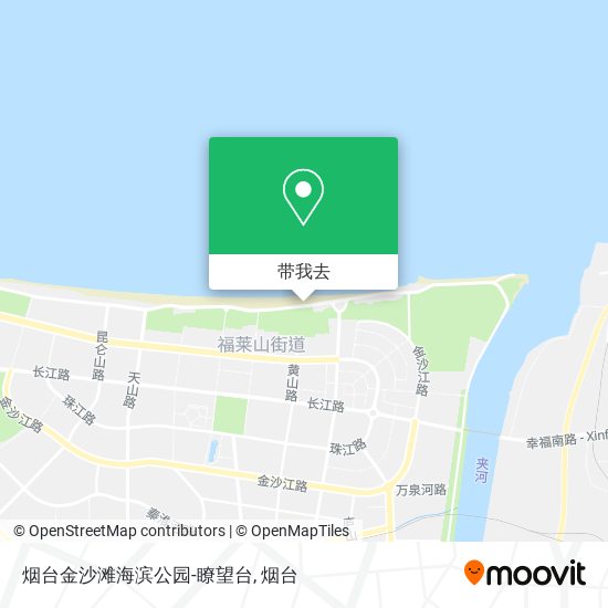 烟台金沙滩海滨公园-瞭望台地图