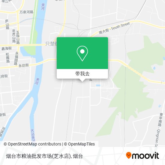 烟台市粮油批发市场(芝水店)地图
