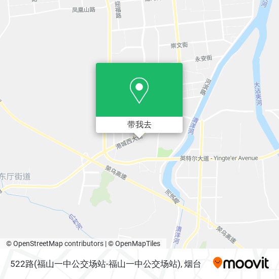 522路(福山一中公交场站-福山一中公交场站)地图