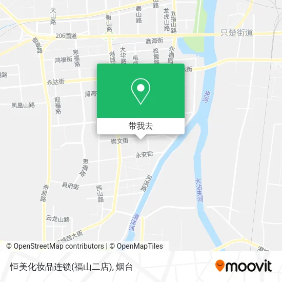 恒美化妆品连锁(福山二店)地图