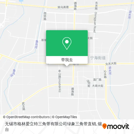 无锡市格林爱立特三角带有限公司绿象三角带直销地图