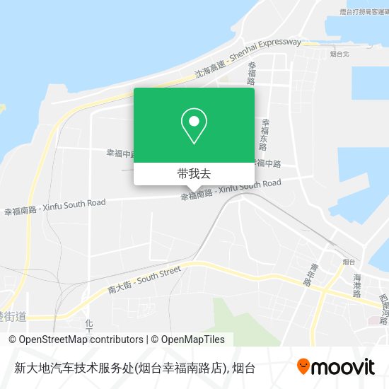 新大地汽车技术服务处(烟台幸福南路店)地图