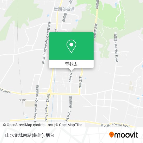 山水龙城南站(临时)地图