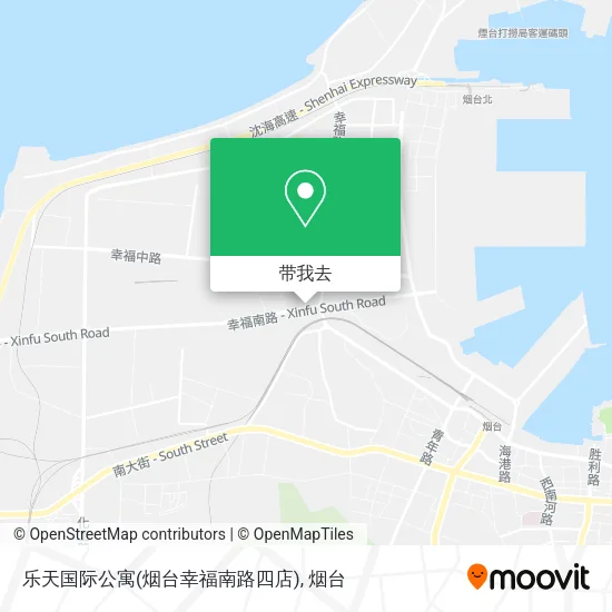 乐天国际公寓(烟台幸福南路四店)地图