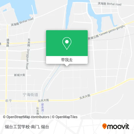 烟台工贸学校-南门地图
