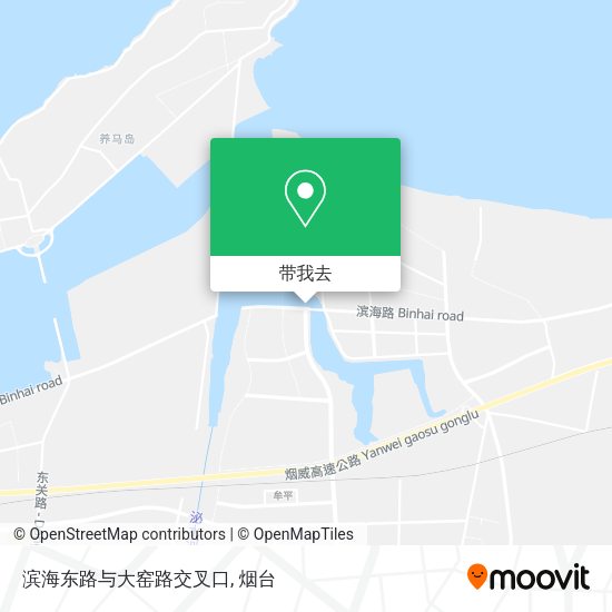滨海东路与大窑路交叉口地图