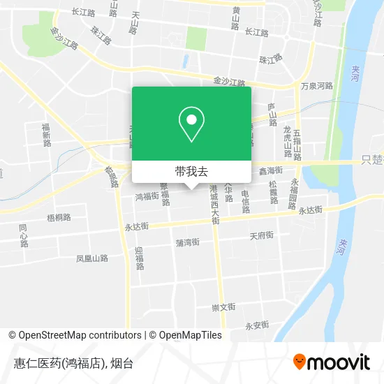惠仁医药(鸿福店)地图