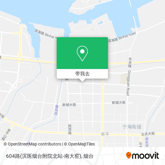 604路(滨医烟台附院北站-南大窑)地图