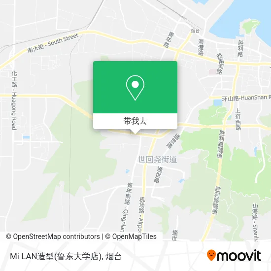 Mi LAN造型(鲁东大学店)地图