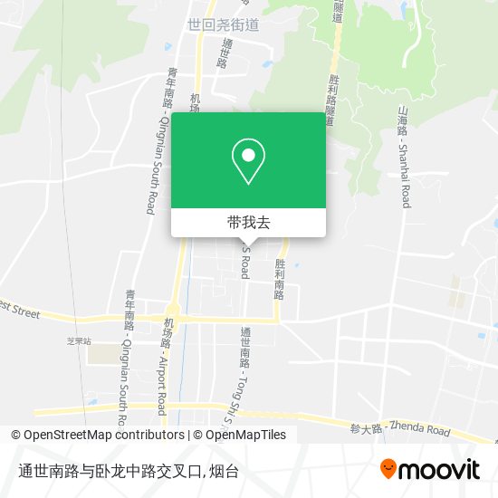 通世南路与卧龙中路交叉口地图
