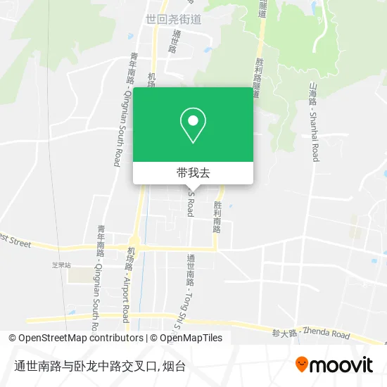 通世南路与卧龙中路交叉口地图