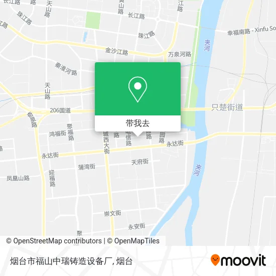 烟台市福山中瑞铸造设备厂地图
