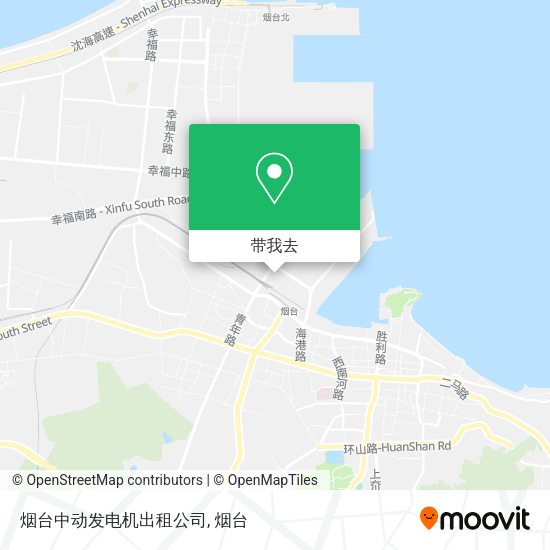 烟台中动发电机出租公司地图