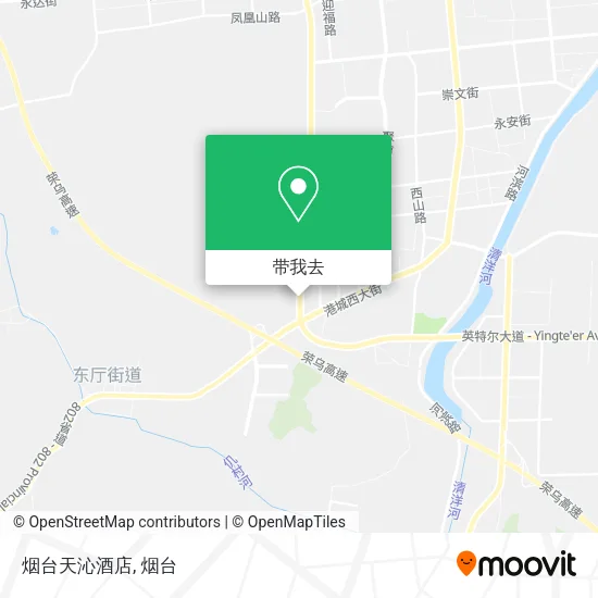 烟台天沁酒店地图