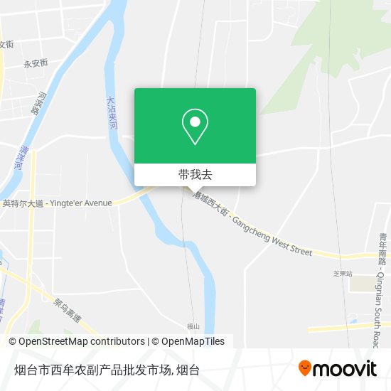 烟台市西牟农副产品批发市场地图