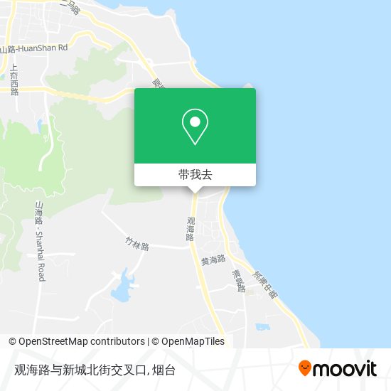 观海路与新城北街交叉口地图