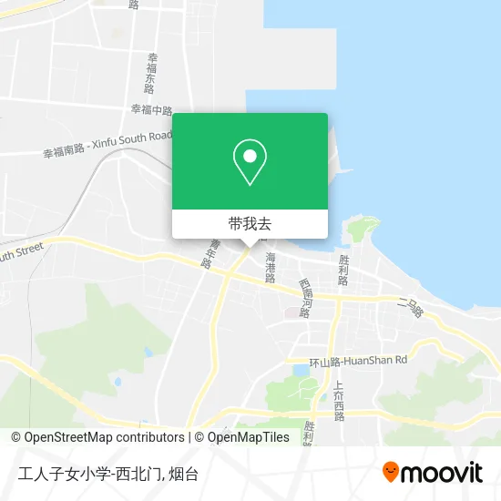 工人子女小学-西北门地图