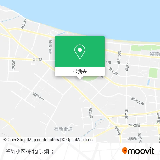 福锦小区-东北门地图