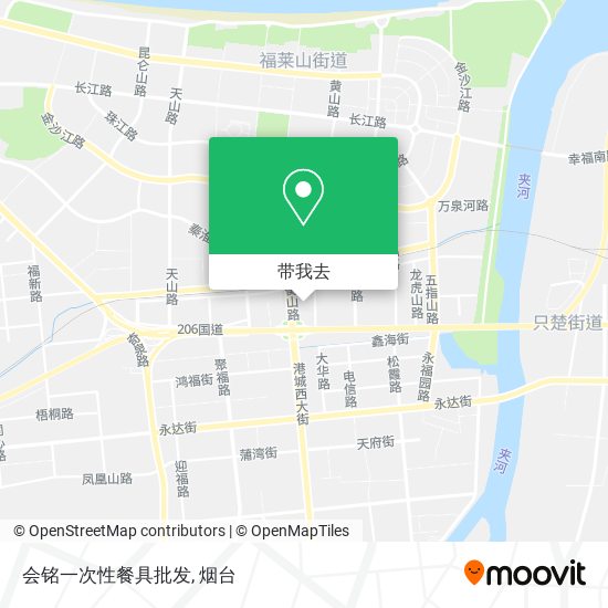 会铭一次性餐具批发地图