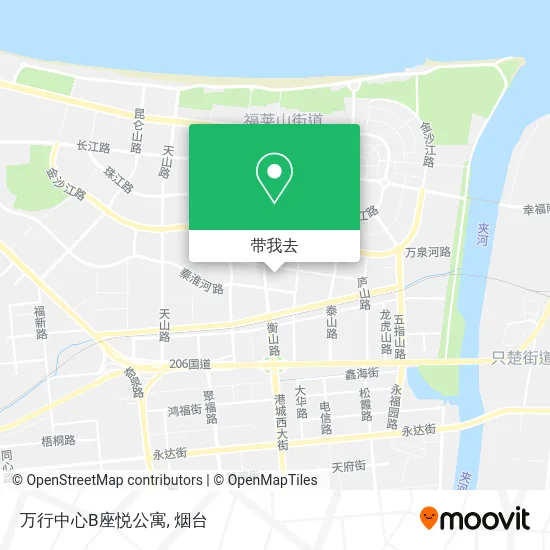 万行中心B座悦公寓地图