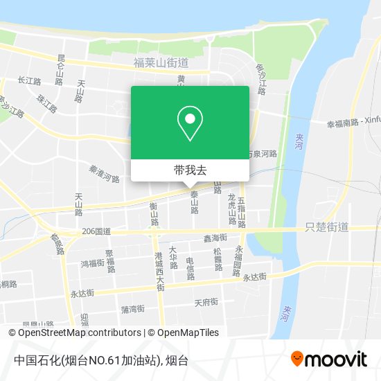 中国石化(烟台NO.61加油站)地图