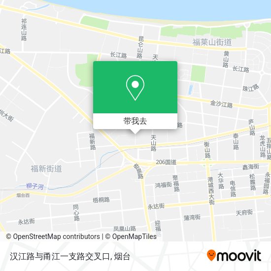 汉江路与甬江一支路交叉口地图