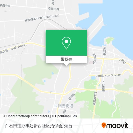 白石街道办事处新西社区治保会地图