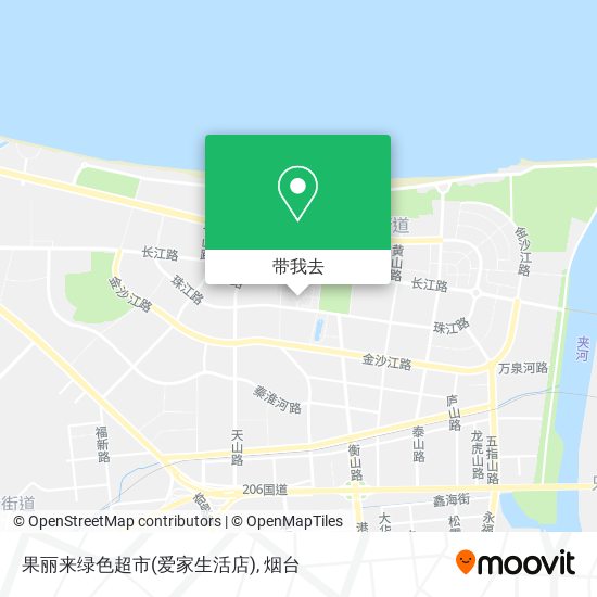 果丽来绿色超市(爱家生活店)地图