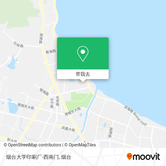 烟台大学印刷厂-西南门地图