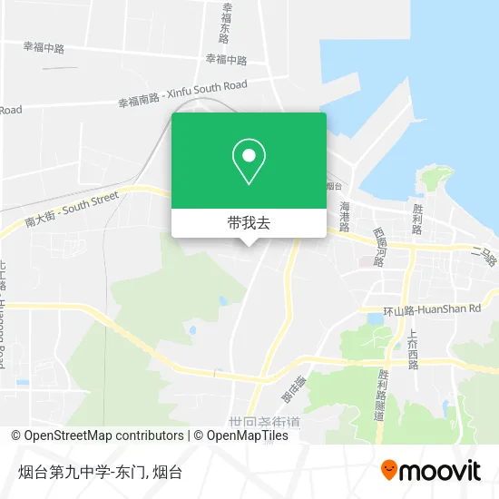 烟台第九中学-东门地图