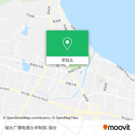 烟台广播电视台录制部地图