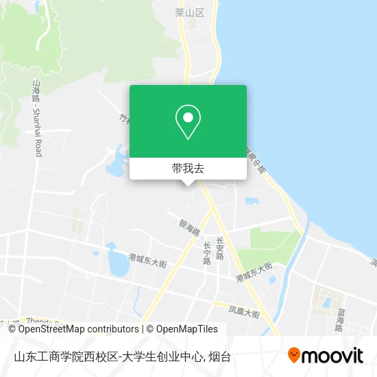山东工商学院西校区-大学生创业中心地图