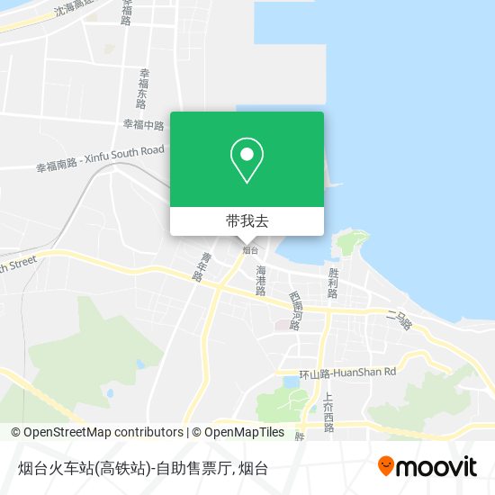 烟台火车站(高铁站)-自助售票厅地图
