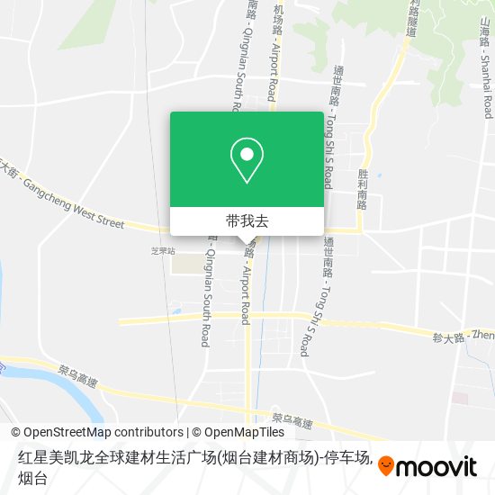 红星美凯龙全球建材生活广场(烟台建材商场)-停车场地图