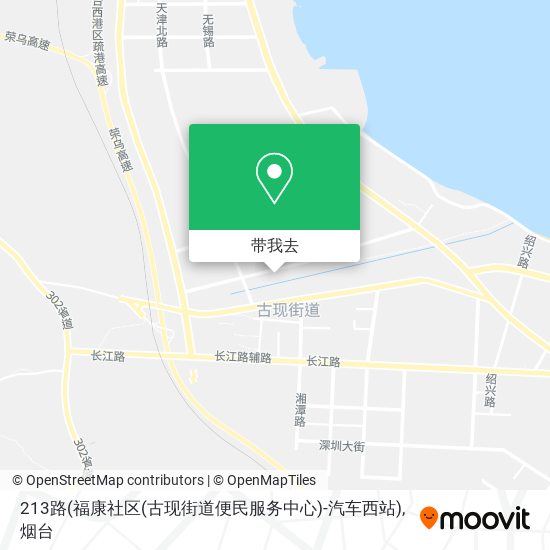 213路(福康社区(古现街道便民服务中心)-汽车西站)地图