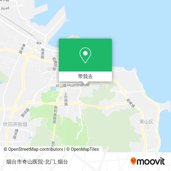 烟台市奇山医院-北门地图