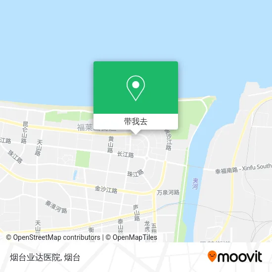 烟台业达医院地图