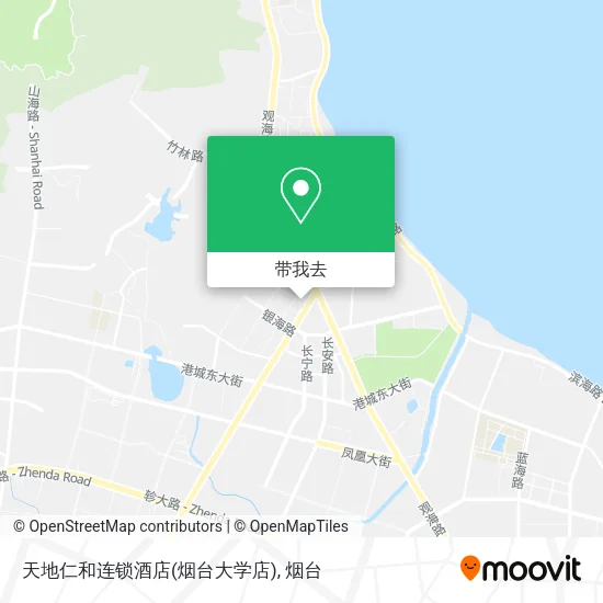 天地仁和连锁酒店(烟台大学店)地图