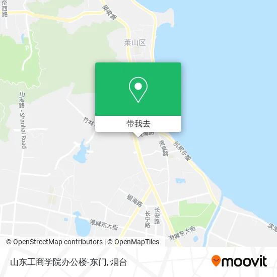 山东工商学院办公楼-东门地图