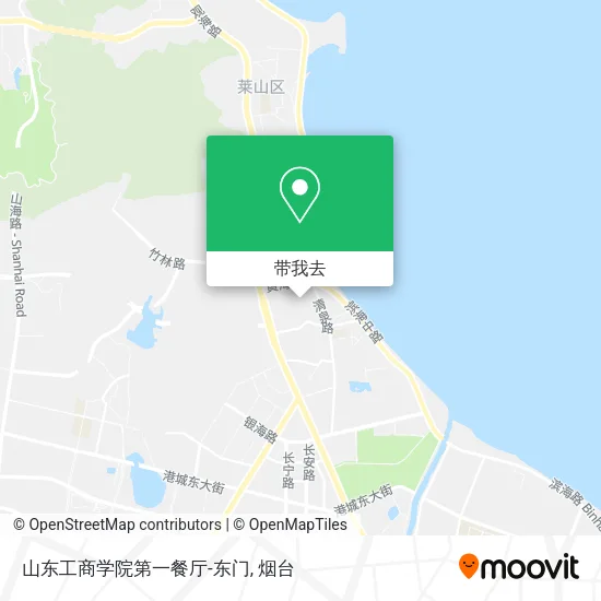山东工商学院第一餐厅-东门地图